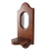 Wall Mirror with Shelf Aromatherapy Candlestick Holder Hanging Decor 1