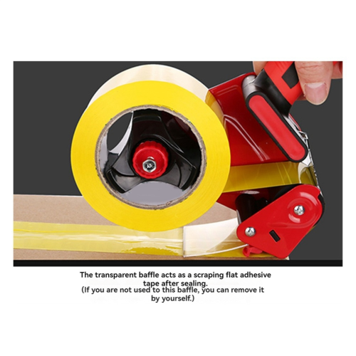 Dispenser per nastro da imballaggio, nastro da imballaggio resistente 1