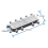 2PCS Satellite 8 Way Coaxial Cable Splitter 5-2400MHz F Type Plug 3