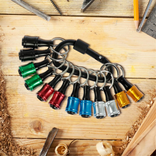 12 portabrocas de vástago hexagonal de 1/4 de pulgada 1