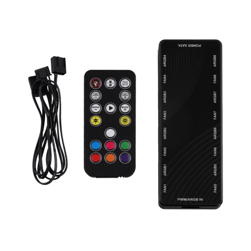 Hub ventola di raffreddamento PWM e ARGB per case, splitter, adattatore ARGB