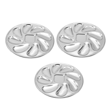 3PCS Stainless Steel Oyster Plate Serving Tray