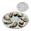 3PCS Stainless Steel Oyster Plate Serving Tray 7