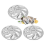 3PCS Stainless Steel Oyster Plate Serving Tray 6