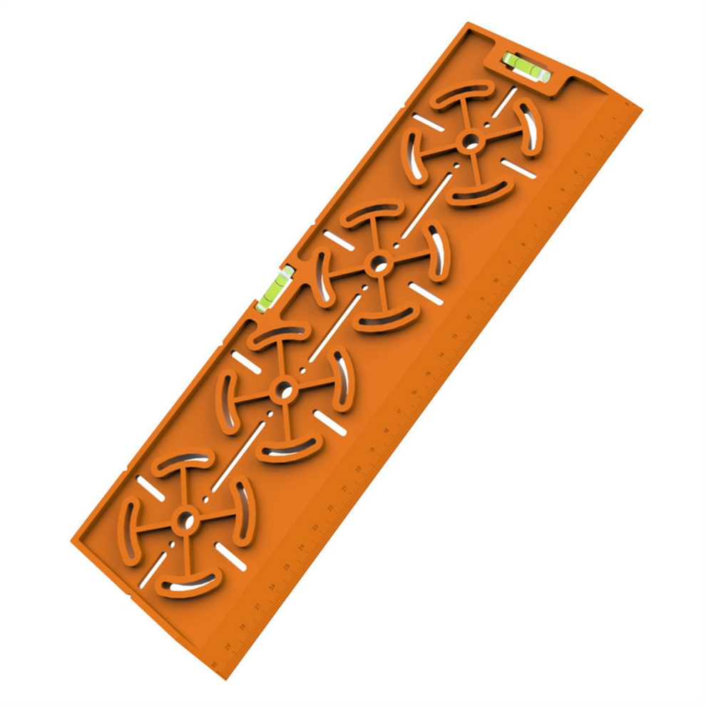 Drilling Template With Spirit Level And 30 Cm Ruler - For Sockets 4711483185714