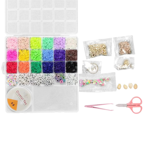 Kit per principianti per realizzare braccialetti con perline di argilla