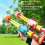 Water Toy Manual Pull-Out large capacity Water Pool Toys Blue 4