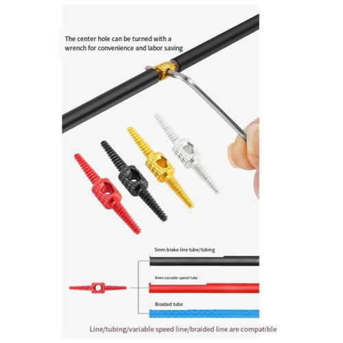 Internal Cable Routing Tool Bicycle Brake Hose Repair Adapter red 2
