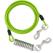 Cavo di ancoraggio per cani, guinzaglio in filo d'acciaio per cani da cortile, verde, B