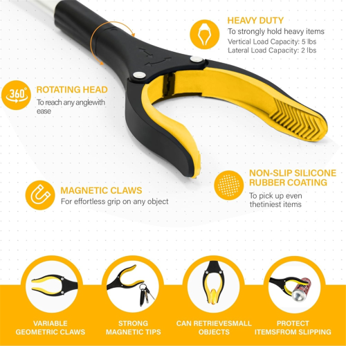 Folding Garbage Clamp Sanitation Worker Garbage Picking Pliers 2