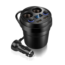 Universal Car Cup Charger Dual Usb with Cable Car Charger
