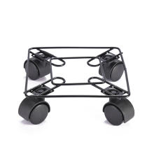 Supporto per piante in vaso con rotelle e accessorio
