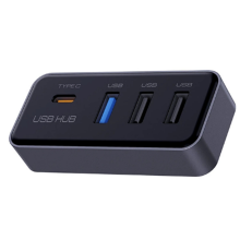 Estación de acoplamiento con concentrador USB y puerto múltiple 4 en 1 para guantera