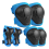 Kids Protective Gear Set Knee Elbow Pads with Wrist Guards Blue 1