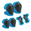 Kids Protective Gear Set Knee Elbow Pads with Wrist Guards Blue 3