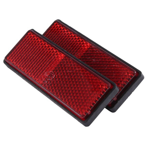 10Pair rectangle red Reflectors Universal for Motorcycles ATV Bikes 1
