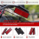 10Pair rectangle red Reflectors Universal for Motorcycles ATV Bikes 5