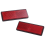 10Pair rectangle red Reflectors Universal for Motorcycles ATV Bikes 3
