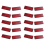 10Pair rectangle red Reflectors Universal for Motorcycles ATV Bikes 1