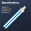 2 Pack 13W UV-C Replacement Bulb Pressurized Biological Pond Filter 6