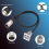 2er-Pack D-Typ-XLR-Kabel, Durchgangsstecker, Panelmontage 2