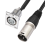 2er-Pack D-Typ-XLR-Kabel, Durchgangsstecker, Panelmontage 5