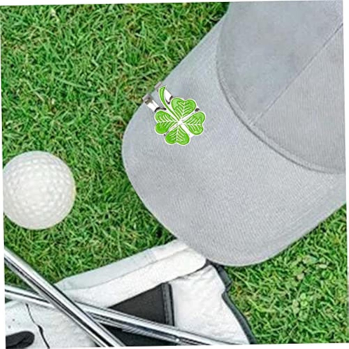 Golfhutclip, vierblättrig mit magnetischem abnehmbarem Hutclip 1