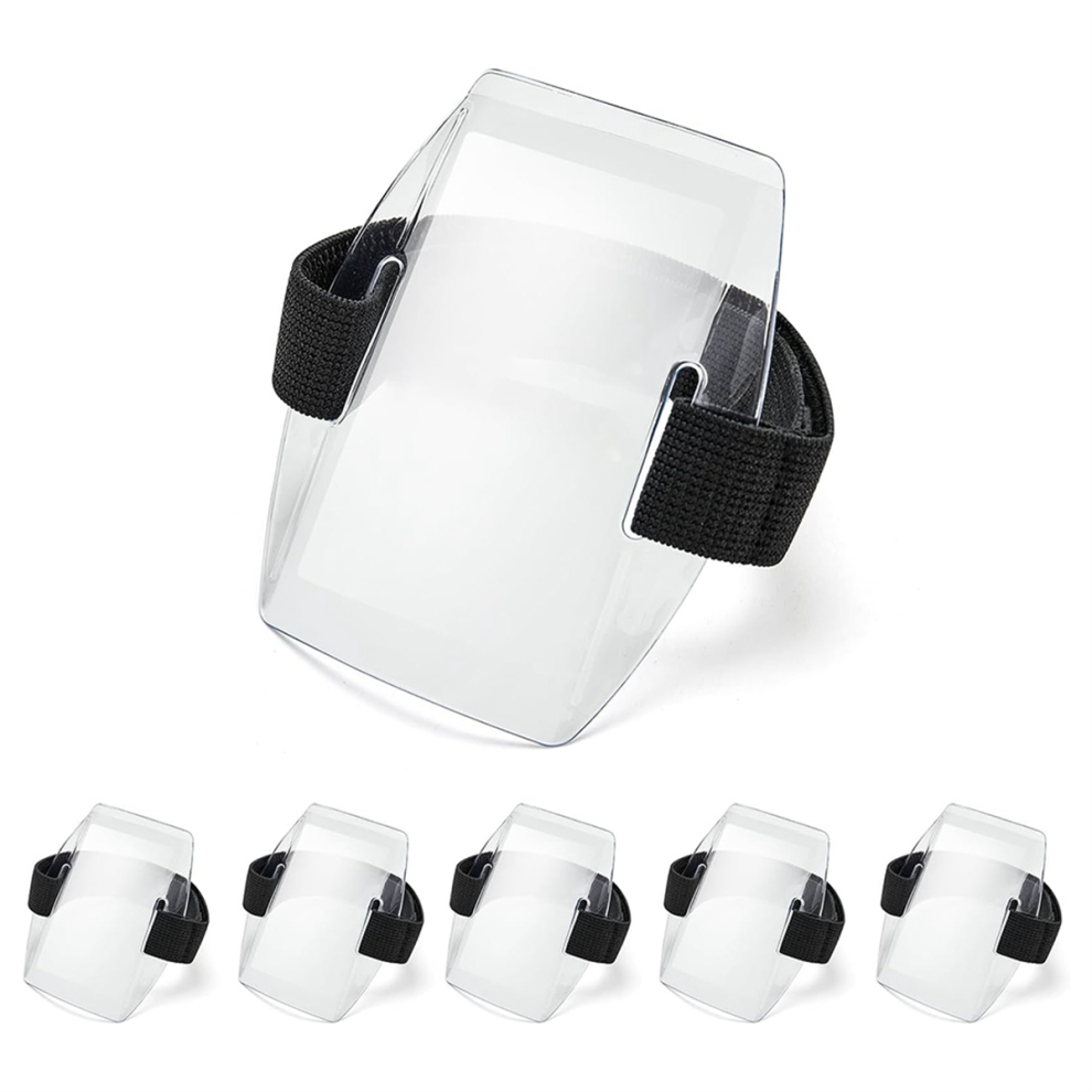 6Pcs Armband Id Card Holder With Adjustable Elastic Strap 4711483125406