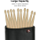 Porta bacchette per batteria Borsa per bacchette nera 3