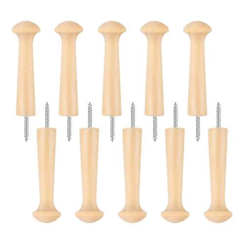 10 clavos para madera Shaker con ganchos de rosca para madera