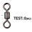 Fishing swivel connector ring rolling rotator for Kana hook B 4