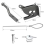 Door latch with spring puller fence lock 2