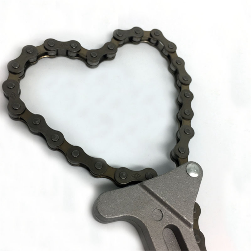 Automobile engine oil filter adjustable chain wrench 2