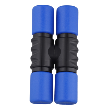 Giocattoli ritmici portatili Twist Shaker a doppia fila con fascia blu