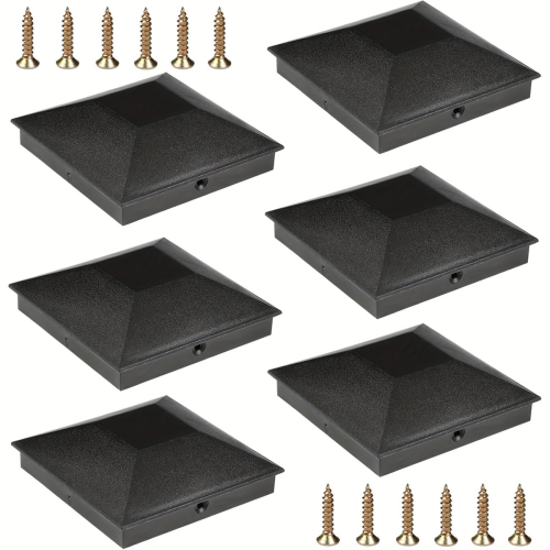 Para tapas de postes de cerca de 4x4, tapas de plástico para postes de terraza con tornillos