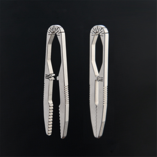 TC4 Titanium Alloy Buckle Tweezers Multifunction With Snap Lock 2