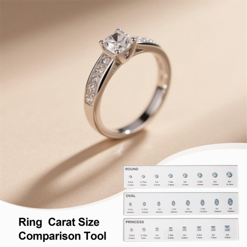 Ring Sizer Set, Gem Measuring Tool, 7.9x1.9in Finger Sizing Gauge 2