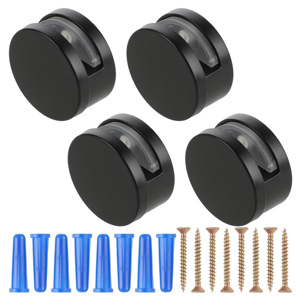 4 Pcs Mirror Mounting Hardware Frameless Adjustable Holders Clips 4713228650228