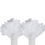 4,5 Yard Weißes Blumen-Geschenkpapier Perlenrand Mesh Bouquet 1