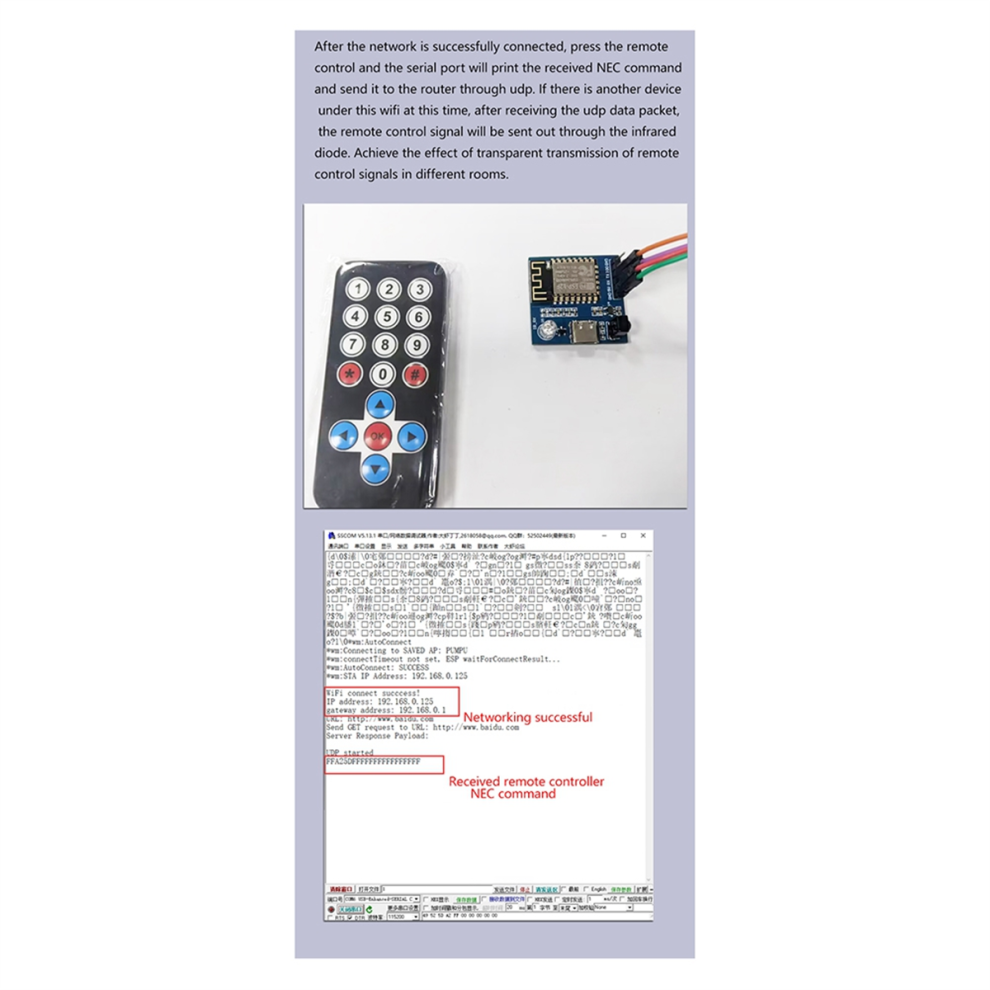 Infrared Transmitting And Receiving For Wifi Module 4713228647860