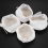 10Pcs Polisher Buffer kit Soft Wool Bonnet Pad White 4 Inch 6