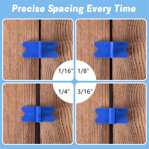 4 Pcs ABS Deck Spacer Tool 4 Thicknesses Deck Board Spacers 2
