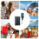 Cargador solar portátil con USB resistente al agua 3