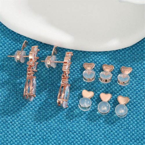 8PCS Earring Backs for -Ears,Rose Gold 2