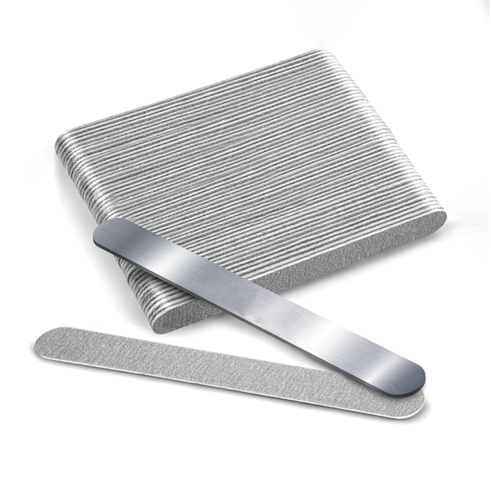Nail File 180 Grit Manicure Reusable Peel and Stick Nail Files