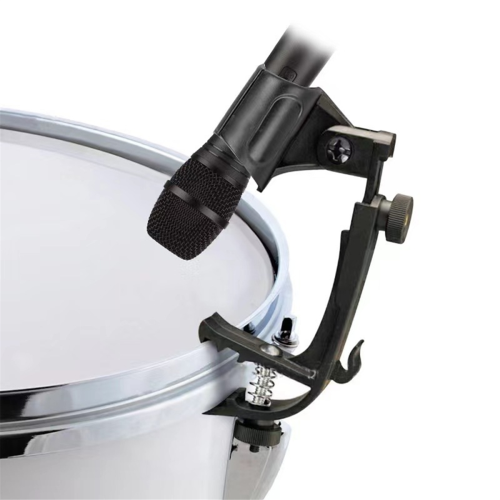 Snare Percussion Clip Schwarz Drum Mikrofon Mic Rim Clamp 2
