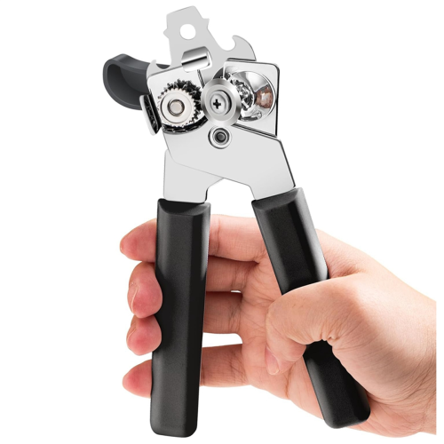 Heavy Duty Stainless Steel Can Opener Smooth Edge and Bottle Openers