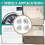 4 Pcs WH1X2721 Dryer Knob for Washer Dryer Machine,Replace AP2044893 3