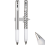 Geometric Metal Crinkle Pen Fidget, Silver 2