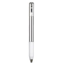 Geometric Metal Crinkle Pen Fidget, Silver